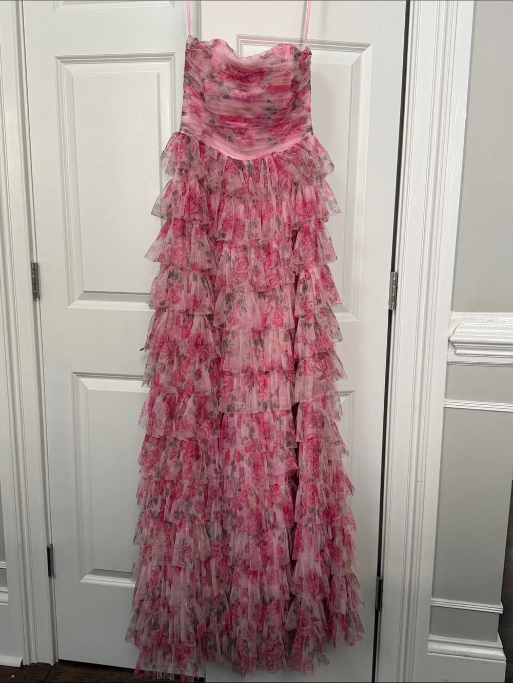 B Darlin | Dresses | B Darlin Pink Floral Pink Maxi Dress | Poshmark